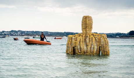 Géant de l'Estran, de Cyrille André Festival d'art de l'Estran 2019 @lalanternestudio